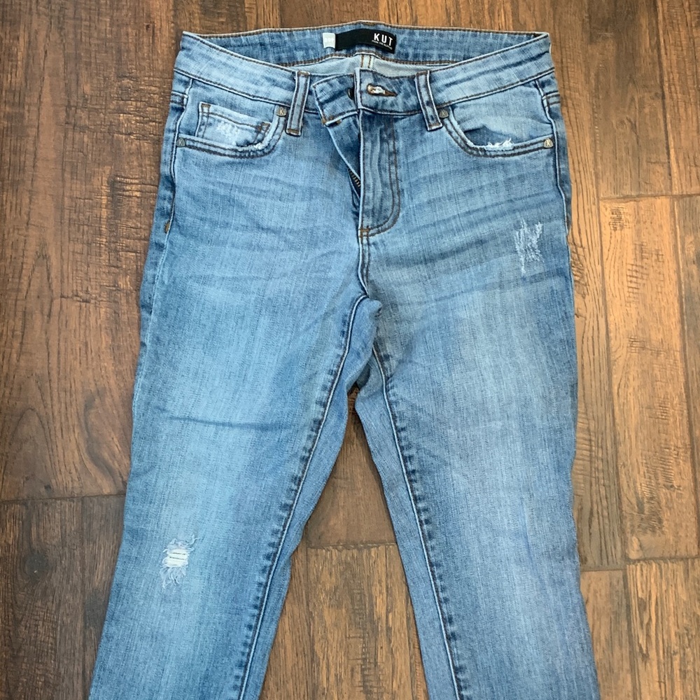 Straight leg jeans